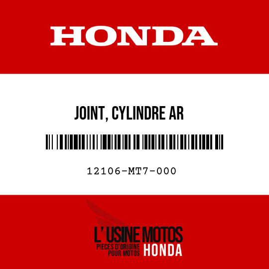 image de 12106-MT7-000 JOINT, CYLINDRE AR