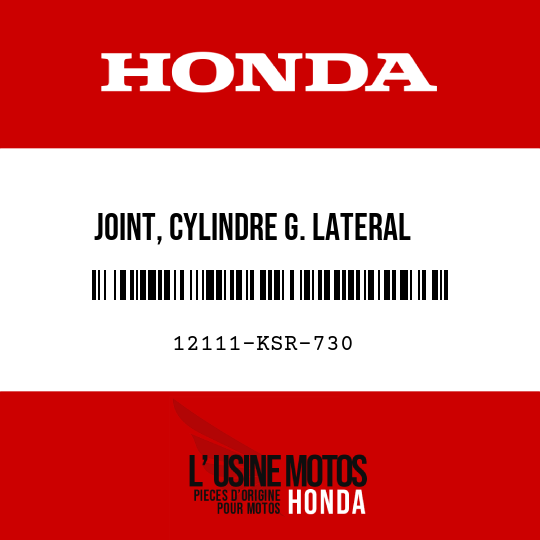 image de 12111-KSR-730 JOINT, CYLINDRE G. LATERAL