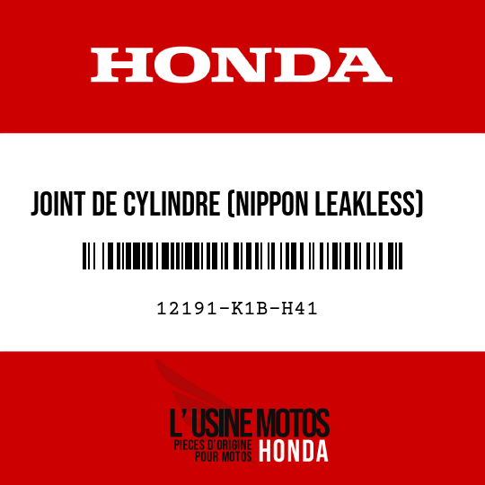 image de 12191-K1B-H41 JOINT DE CYLINDRE (NIPPON LEAKLESS)