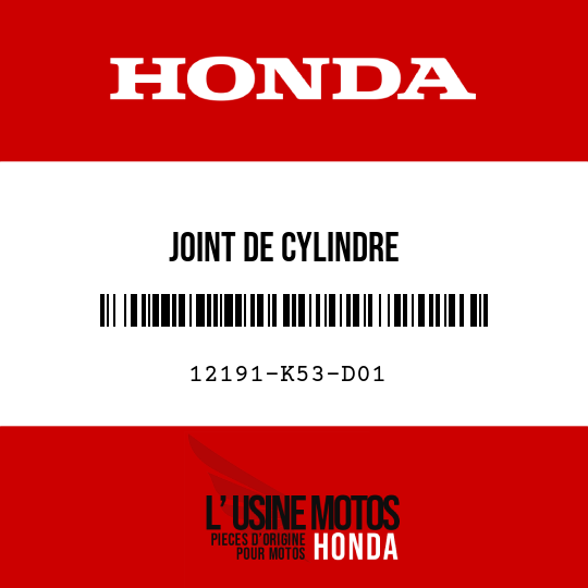 image de 12191-K53-D01 JOINT DE CYLINDRE