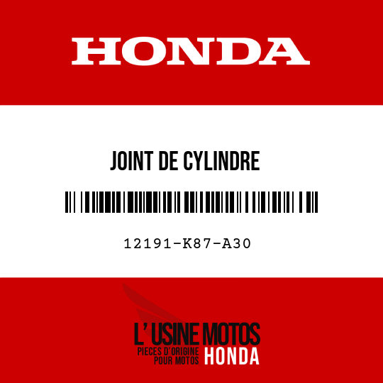 image de 12191-K87-A30 JOINT DE CYLINDRE