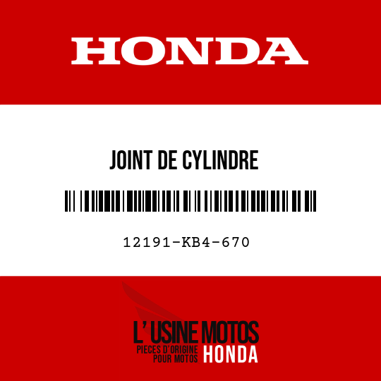 image de 12191-KB4-670 JOINT DE CYLINDRE