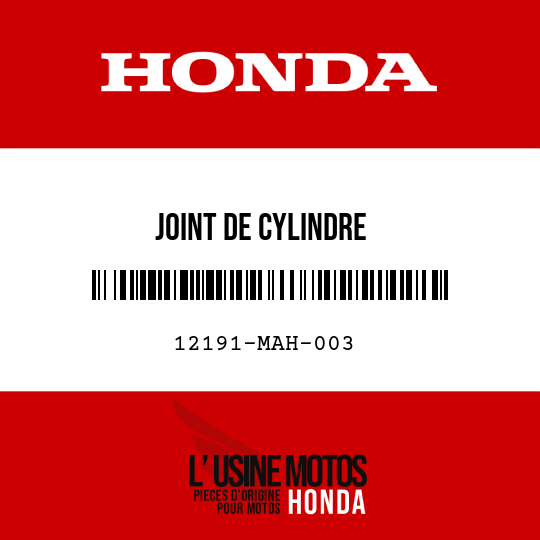 image de 12191-MAH-003 JOINT DE CYLINDRE