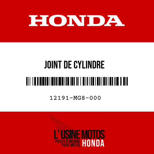 image de 12191-MG8-000 JOINT DE CYLINDRE