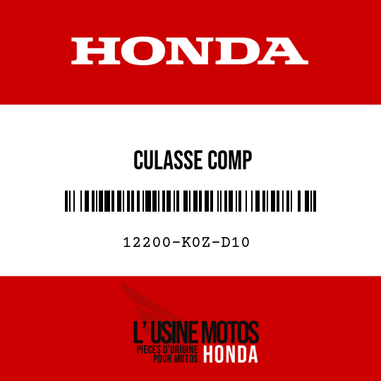 image de 12200-K0Z-D10 CULASSE COMP