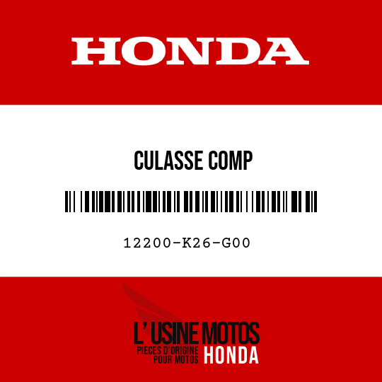 image de 12200-K26-G00 CULASSE COMP