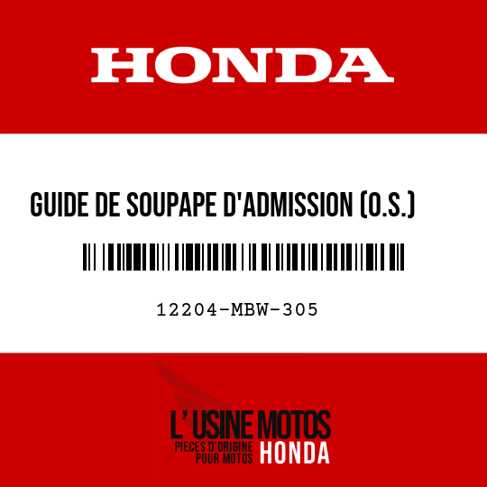 image de 12204-MBW-305 GUIDE DE SOUPAPE D'ADMISSION (O.S.)