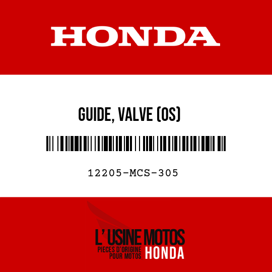 image de 12205-MCS-305 GUIDE, VALVE (OS)