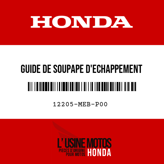image de 12205-MEB-P00 GUIDE DE SOUPAPE D'ECHAPPEMENT (O.S.)