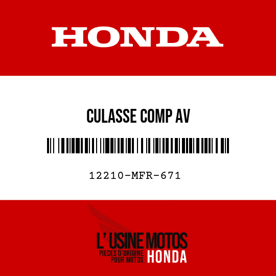 image de 12210-MFR-671 CULASSE COMP AV