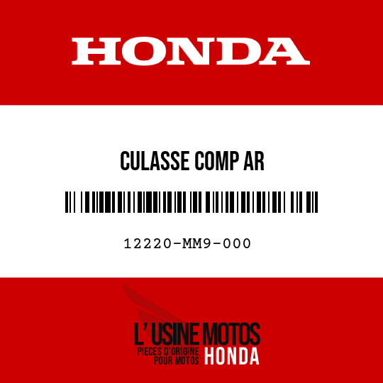 image de 12220-MM9-000 CULASSE COMP AR