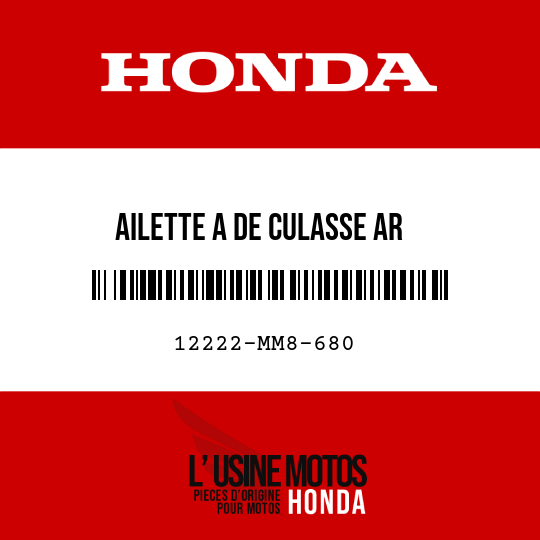 image de 12222-MM8-680 AILETTE A DE CULASSE AR