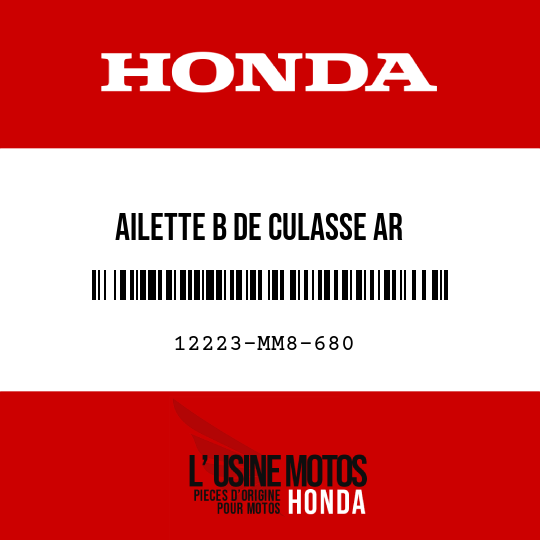 image de 12223-MM8-680 AILETTE B DE CULASSE AR