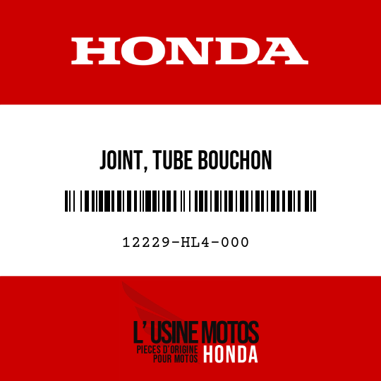 image de 12229-HL4-000 JOINT, TUBE BOUCHON
