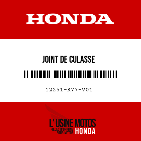 image de 12251-K77-V01 JOINT DE CULASSE