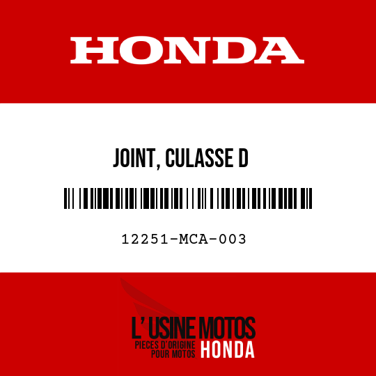 image de 12251-MCA-003 JOINT, CULASSE D