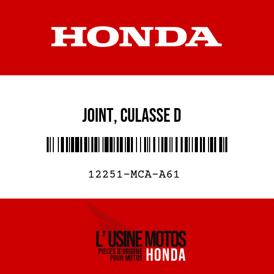 image de 12251-MCA-A61 JOINT, CULASSE D