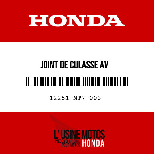 image de 12251-MT7-003 JOINT DE CULASSE AV