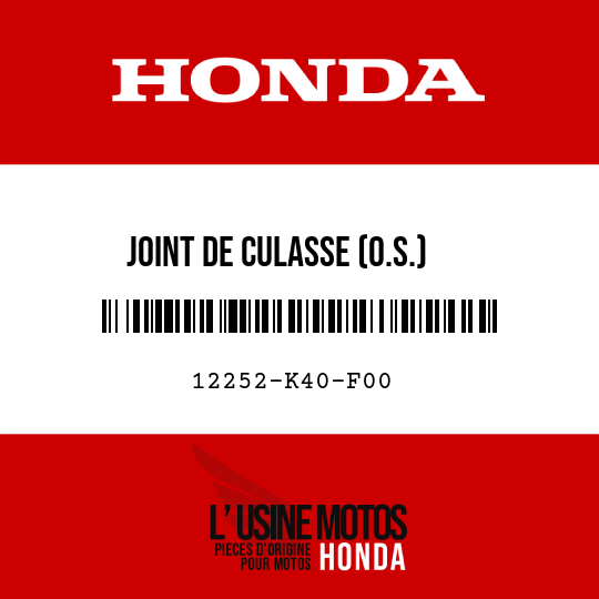 image de 12252-K40-F00 JOINT DE CULASSE (O.S.)
