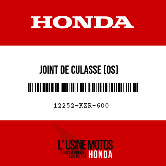 image de 12252-KZR-600 JOINT DE CULASSE (OS)