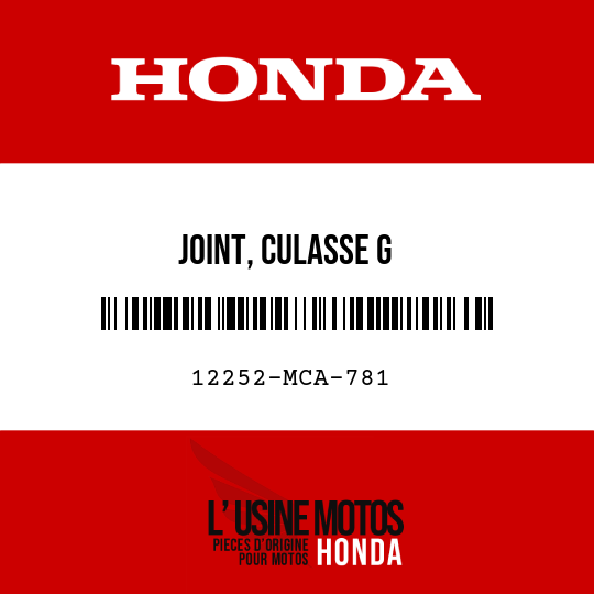 image de 12252-MCA-781 JOINT, CULASSE G