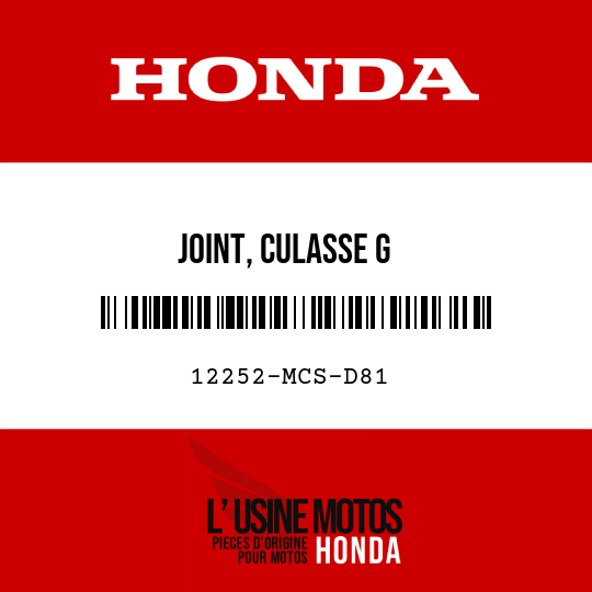 image de 12252-MCS-D81 JOINT, CULASSE G