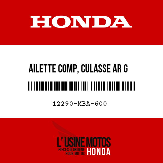 image de 12290-MBA-600 AILETTE COMP, CULASSE AR G
