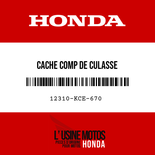 image de 12310-KCE-670 CACHE COMP DE CULASSE