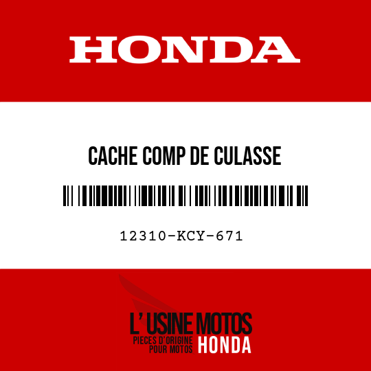 image de 12310-KCY-671 CACHE COMP DE CULASSE