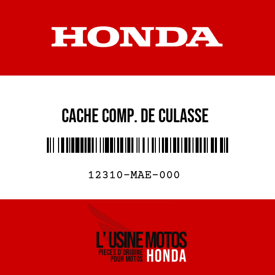image de 12310-MAE-000 CACHE COMP. DE CULASSE