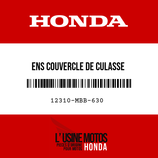 image de 12310-MBB-630 ENS COUVERCLE DE CULASSE