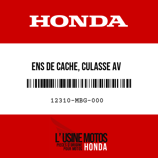 image de 12310-MBG-000 ENS DE CACHE, CULASSE AV