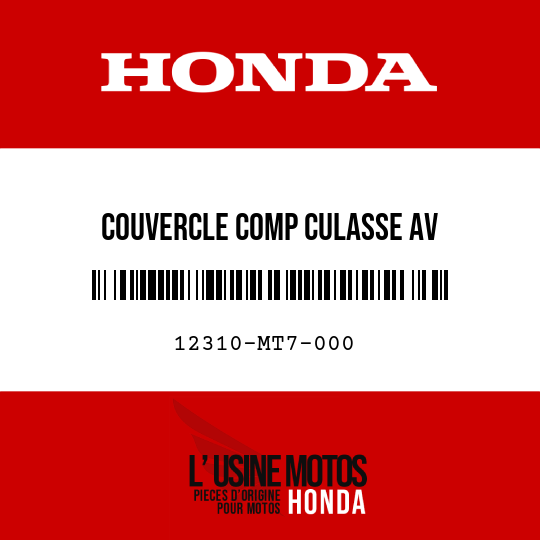 image de 12310-MT7-000 COUVERCLE COMP CULASSE AV