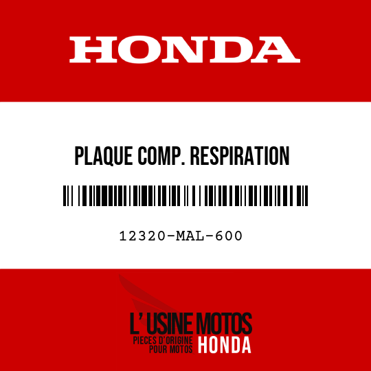 image de 12320-MAL-600 PLAQUE COMP. RESPIRATION