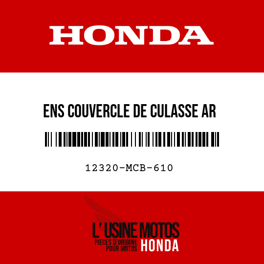 image de 12320-MCB-610 ENS COUVERCLE DE CULASSE AR