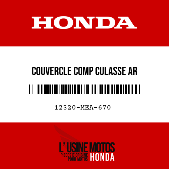 image de 12320-MEA-670 COUVERCLE COMP CULASSE AR