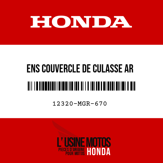 image de 12320-MGR-670 ENS COUVERCLE DE CULASSE AR