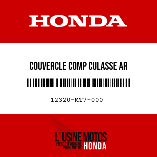 image de 12320-MT7-000 COUVERCLE COMP CULASSE AR