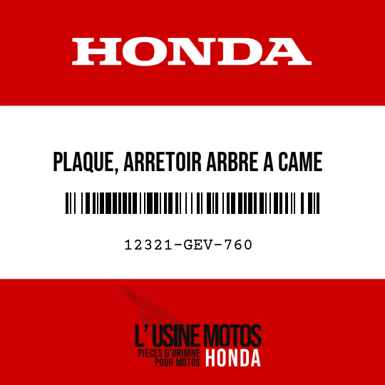 image de 12321-GEV-760 PLAQUE, ARRETOIR ARBRE A CAME