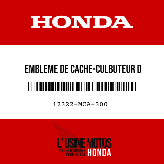 image de 12322-MCA-300 EMBLEME DE CACHE-CULBUTEUR D