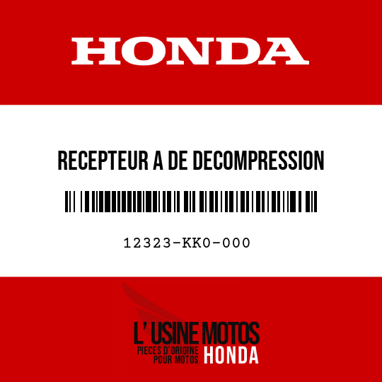 image de 12323-KK0-000 RECEPTEUR A DE DECOMPRESSION
