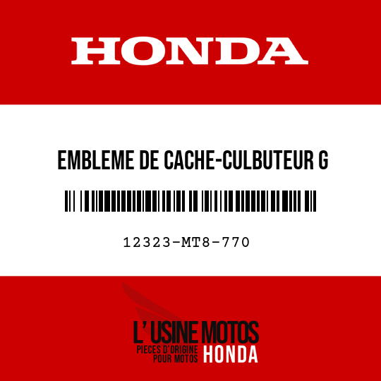 image de 12323-MT8-770 EMBLEME DE CACHE-CULBUTEUR G