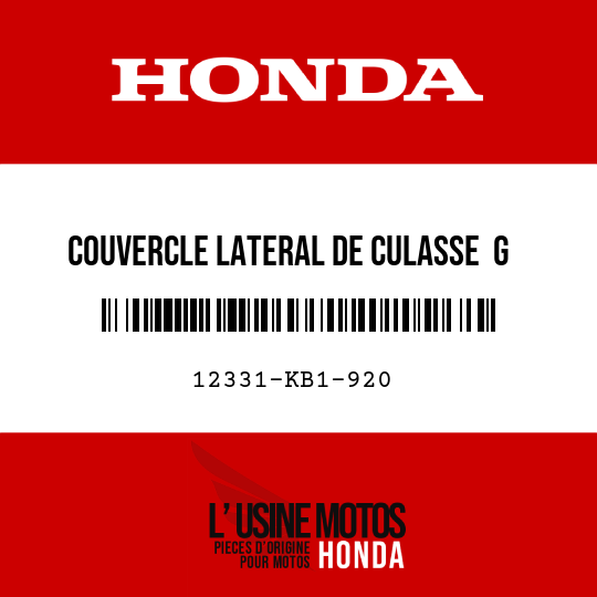 image de 12331-KB1-920 COUVERCLE LATERAL DE CULASSE  G