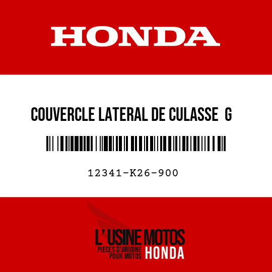 image de 12341-K26-900 COUVERCLE LATERAL DE CULASSE  G