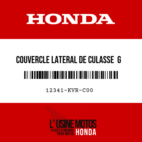 image de 12341-KVR-C00 COUVERCLE LATERAL DE CULASSE  G