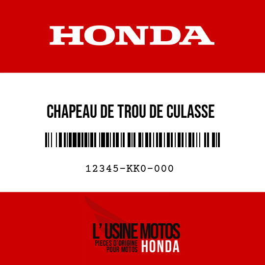 image de 12345-KK0-000 CHAPEAU DE TROU DE CULASSE