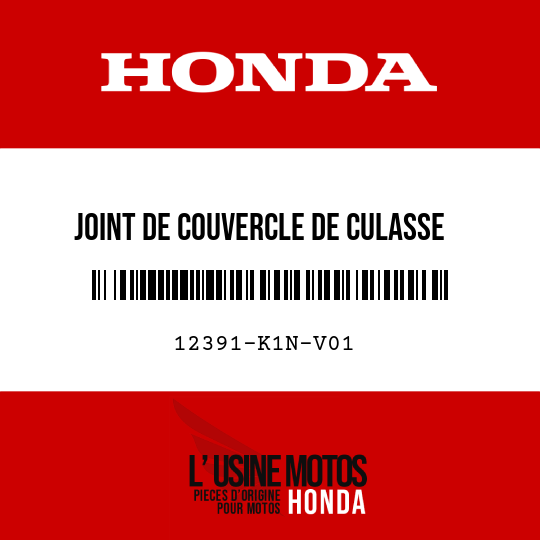 image de 12391-K1N-V01 JOINT DE COUVERCLE DE CULASSE