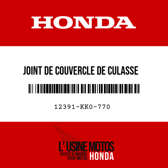 image de 12391-KK0-770 JOINT DE COUVERCLE DE CULASSE