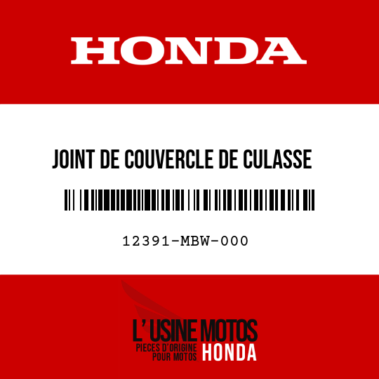 image de 12391-MBW-000 JOINT DE COUVERCLE DE CULASSE