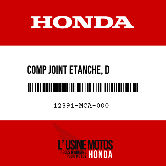 image de 12391-MCA-000 COMP JOINT ETANCHE, D       COUVERCLE CULASSE